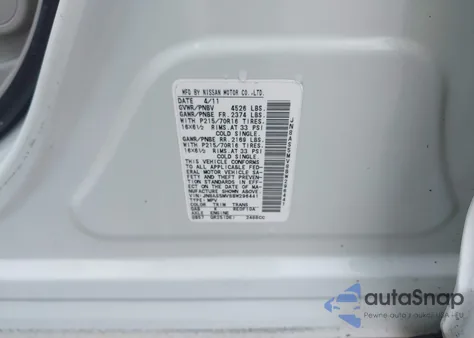 2011 Nissan Rogue S from USA, damaged, VIN JN8AS5MV8BW296441